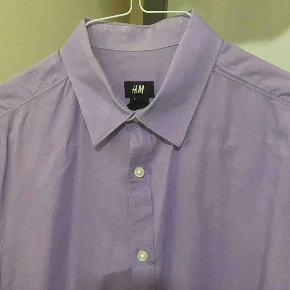 H&M - Lavender Button Down (Medium) - image 1